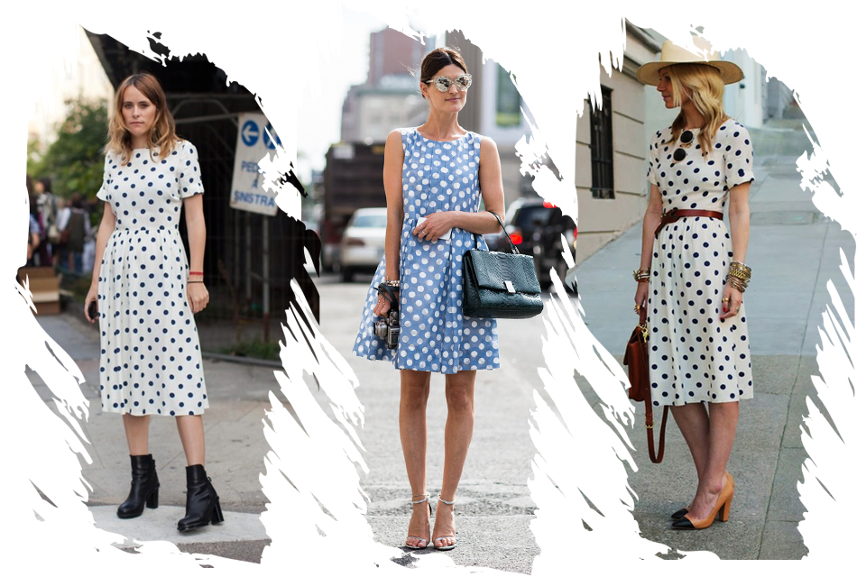 polka-dot-dress-outfit-idea-street-fashion