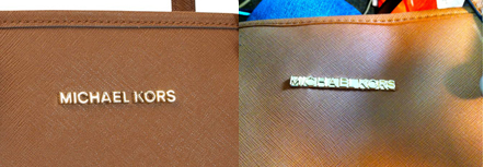 real vs fake mk purse