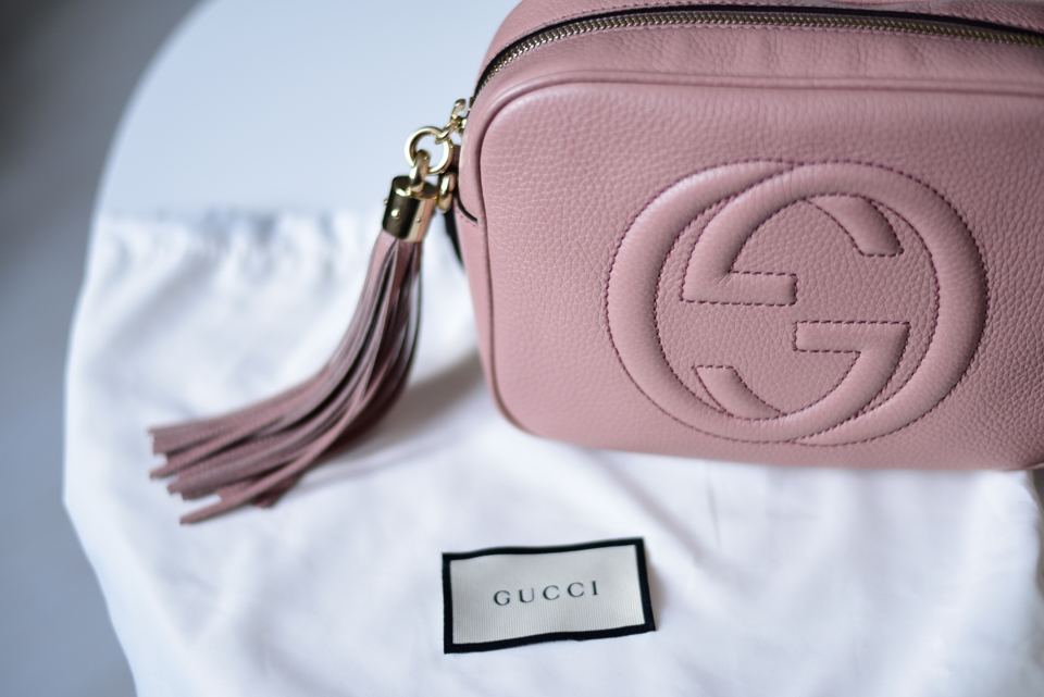 pink gucci soho bag