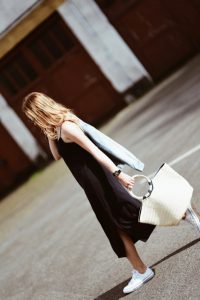 denim-jacket-slip-dress-basket-outfit-street-style-street-fashion
